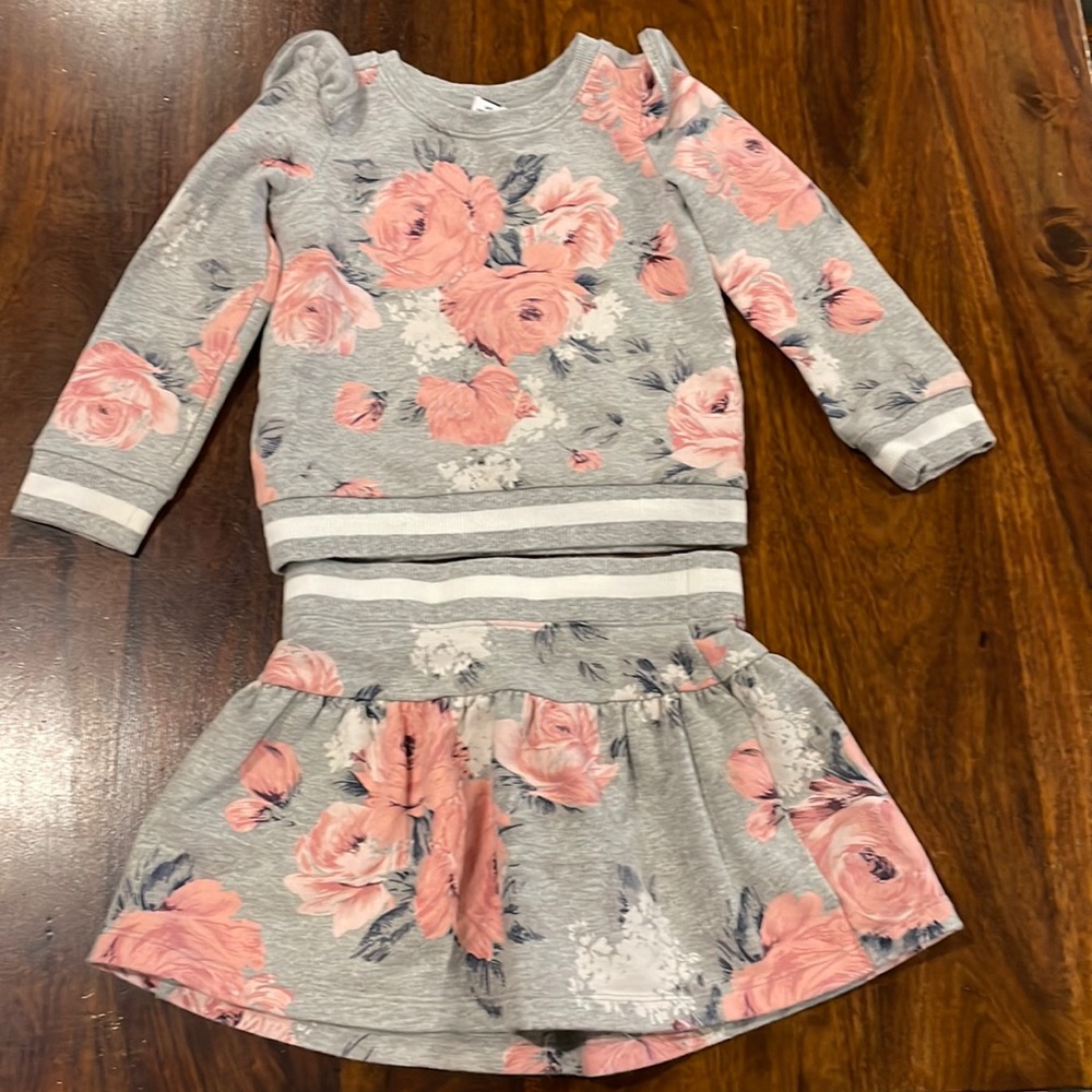 Janie and Jack 2T Sweatshirt/Skirt Set